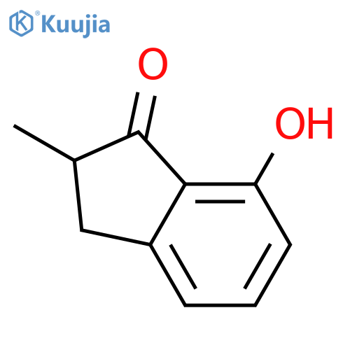 1H-Inden-1-one, 2,3-dihydro-7-hydroxy-2-methyl- structure