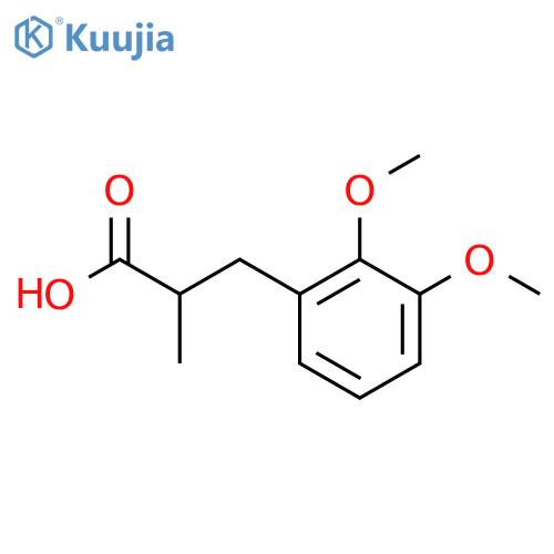 3-(2,3-Dimethoxyphenyl)-2-methylpropanoic acid structure