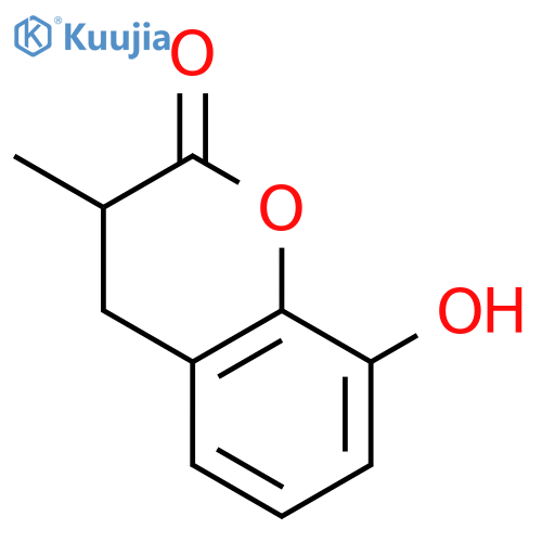 2H-1-BENZOPYRAN-2-ONE, 3,4-DIHYDRO-8-HYDROXY-3-METHYL- structure