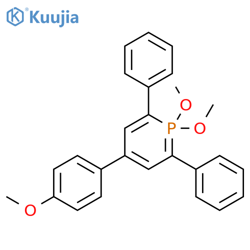 Phosphorin, 1,1-dihydro-1,1-dimethoxy-4-(4-methoxyphenyl)-2,6-diphenyl- (9CI) structure