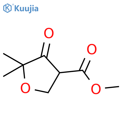 methyl 5,5-dimethyl-4-oxooxolane-3-carboxylate structure