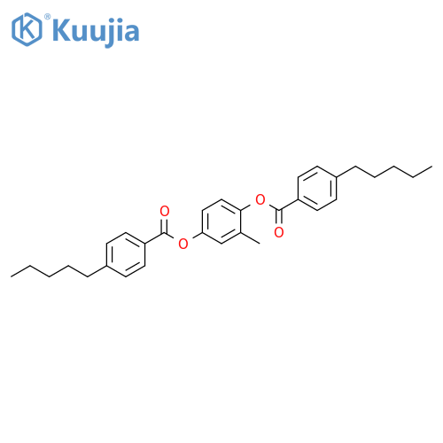 Benzoic acid, 4-pentyl-, 2-methyl-1,4-phenylene ester (9CI) structure