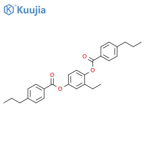 Benzoic acid, 4-propyl-, 2-ethyl-1,4-phenylene ester (9CI) structure