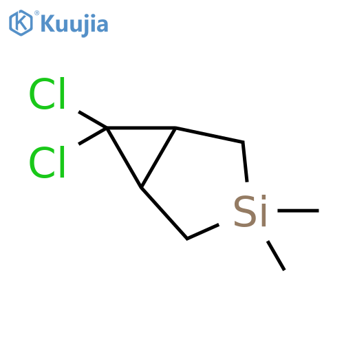 6,6-Dichloro-3,3-dimethyl-3-silabicyclo[3.1.0]hexane structure