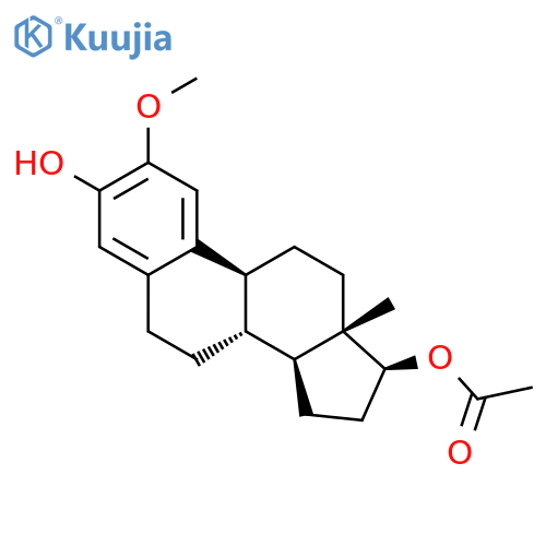 Estra-1,3,5(10)-triene-3,17-diol, 2-methoxy-, 17-acetate, (17b)- structure