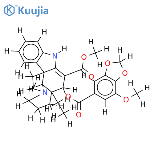 20-(7-methoxy-benzo[1,3]dioxole-5-carbonyloxy)-2,3-didehydro-aspidospermidine-3-carboxylic acid methyl ester structure