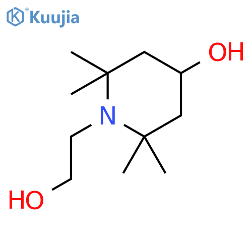 1-(2-Hydroxyethyl)-2,2,6,6-tetramethylpiperidin-4-ol structure