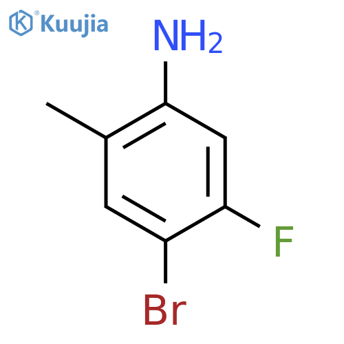 4-Bromo-5-fluoro-2-methylaniline structure