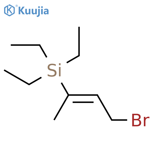 Silane, (3-bromo-1-methyl-1-propenyl)triethyl- structure