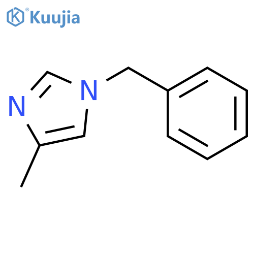 1H-Imidazole, 4-methyl-1-(phenylmethyl)- structure