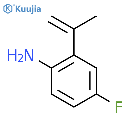 4-Fluoro-2-(prop-1-en-2-yl)aniline structure