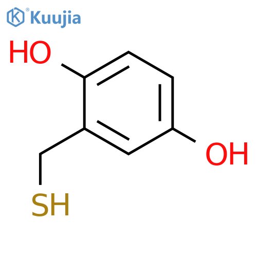 2-(sulfanylmethyl)benzene-1,4-diol structure