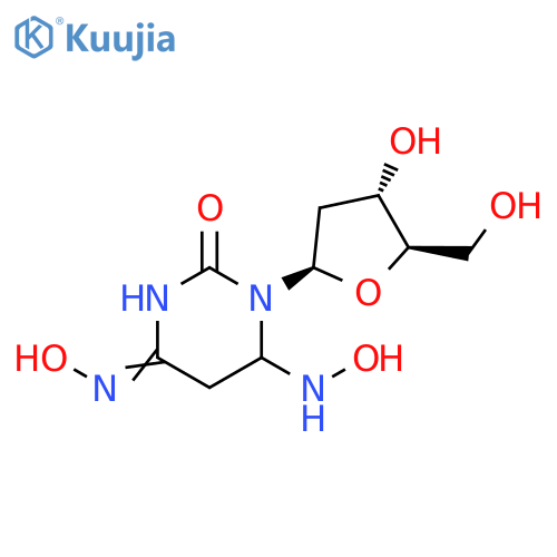 Uridine, 2'-deoxy-5,6-dihydro-6-(hydroxyamino)-, 4-oxime (9CI) structure