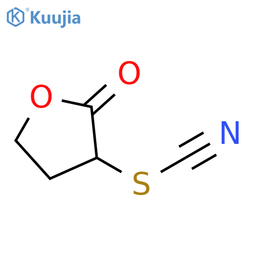 Thiocyanic acid, tetrahydro-2-oxo-3-furanyl ester structure