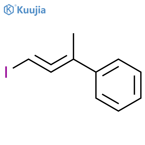 Benzene, (3-iodo-1-methyl-1,2-propadienyl)- structure