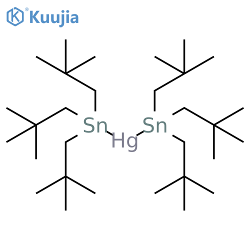 MERCURY, BIS[TRIS(2,2-DIMETHYLPROPYL)STANNYL]- structure