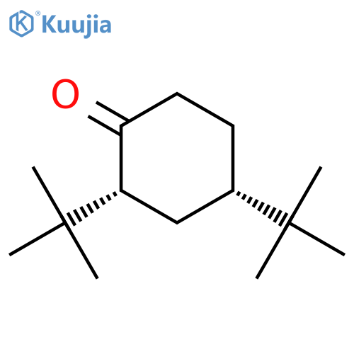 CYCLOHEXANONE, 2,4-BIS(1,1-DIMETHYLETHYL)-, CIS- structure