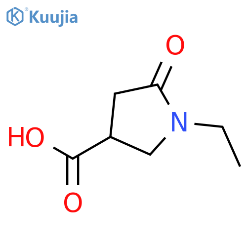 1-Ethyl-5-oxopyrrolidine-3-carboxylic acid structure