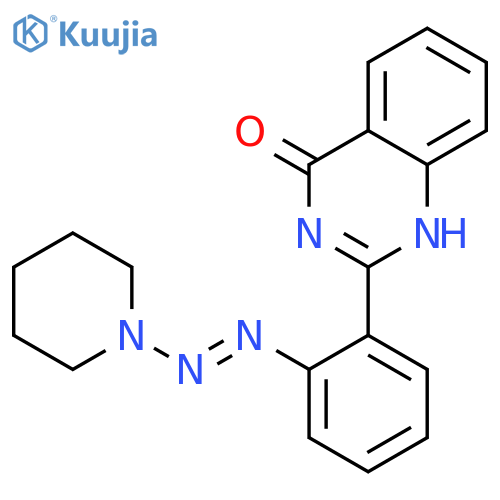 2-[2-(piperidin-1-yldiazenyl)phenyl]-1h-quinazolin-4-one structure