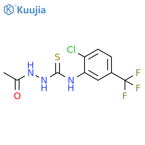 Acetic acid,2-[[[2-chloro-5-(trifluoromethyl)phenyl]amino]thioxomethyl]hydrazide structure