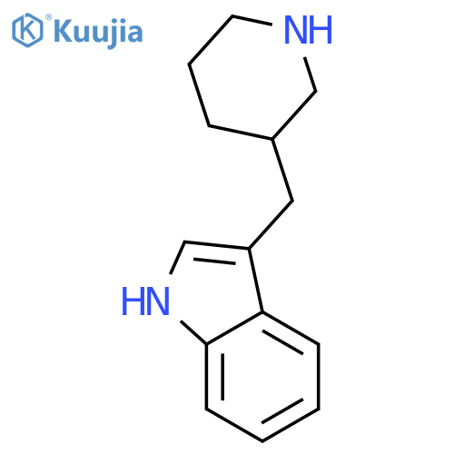 3-(piperidin-3-yl)methyl-1H-indole structure
