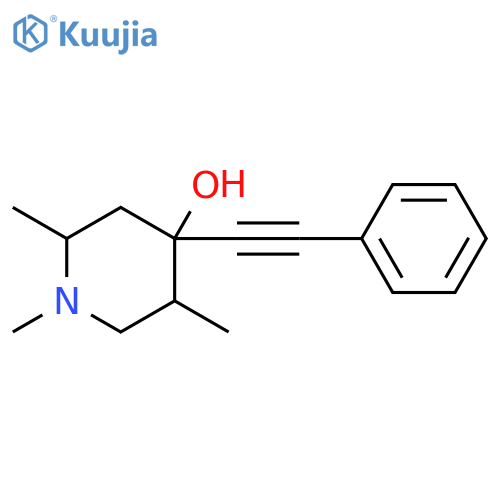 4-PIPERIDINOL, 1,2,5-TRIMETHYL-4-(PHENYLETHYNYL)- structure