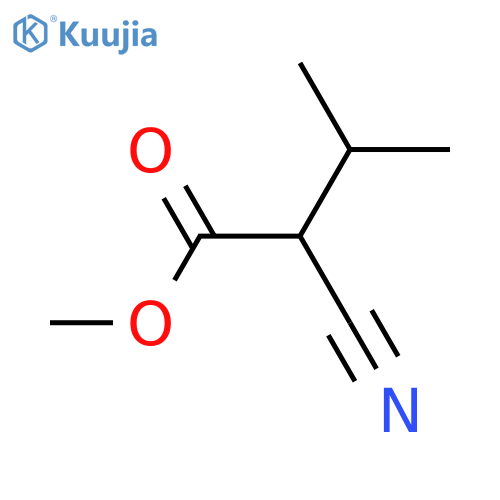 2-Cyano-3-methylbutanoic acid methyl ester structure