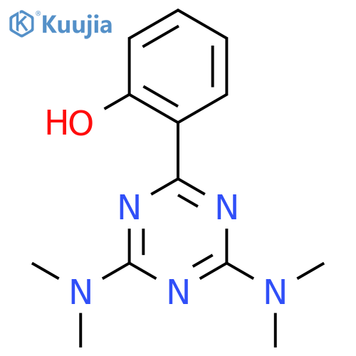 Phenol, 2-[4,6-bis(dimethylamino)-1,3,5-triazin-2-yl]- structure