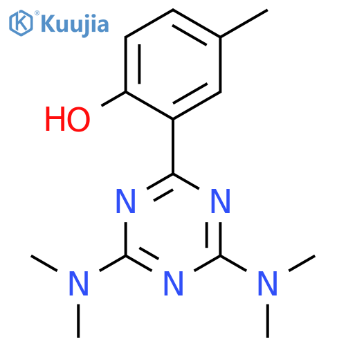 6-[4,6-Bis(dimethylamino)-1,3,5-triazin-2(1H)-ylidene]-4-methylcyclohexa-2,4-dien-1-one structure