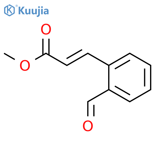 2-Propenoic acid, 3-(2-formylphenyl)-, methyl ester structure