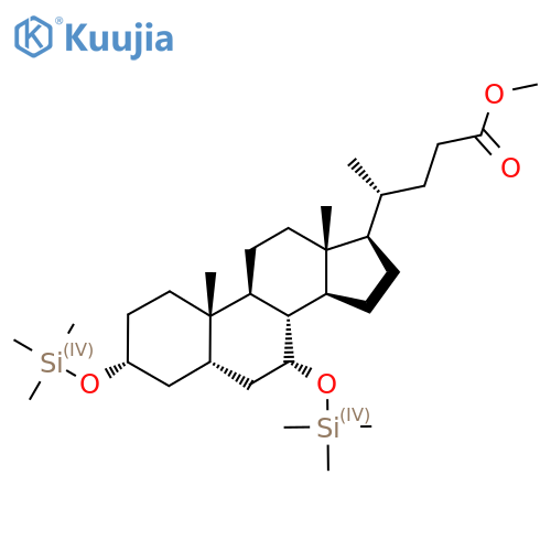 Methyl (4R)-4-[(3R,5S,7R,8R,9S,10S,13R,14S,17R)-10,13-dimethyl-3,7-bis(trimethylsilyloxy)-2,3,4,5,6,7,8,9,11,12,14,15,16,17-tetradecahydro-1H-cyclopenta[a]phenanthren-17-yl]pentanoate structure