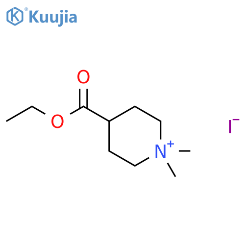Piperidinium,4-(ethoxycarbonyl)-1,1-dimethyl-, iodide (1:1) structure