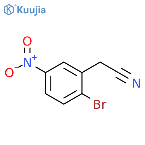 Benzeneacetonitrile, 2-bromo-5-nitro- structure