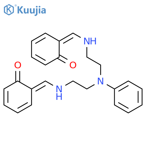(6e)-6-[[2-[n-[2-[[(e)-(6-oxocyclohexa-2,4-dien-1-ylidene)methyl]amino]ethyl]anilino]ethylamino]methylidene]cyclohexa-2,4-dien-1-one structure