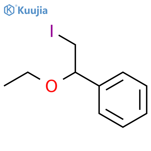 (1-ethoxy-2-iodoethyl)benzene structure