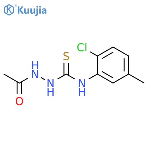 Acetic acid, 2-[[(2-chloro-5-methylphenyl)amino]thioxomethyl]hydrazide structure
