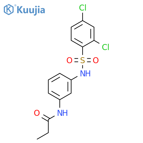 PROPANAMIDE, N-[3-[[(2,4-DICHLOROPHENYL)SULFONYL]AMINO]PHENYL]- structure