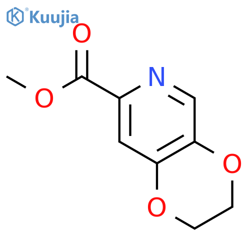 1,4-Dioxino[2,3-c]pyridine-7-carboxylic acid, 2,3-dihydro-, methyl ester structure