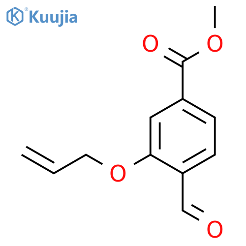 BENZOIC ACID, 4-FORMYL-3-(2-PROPENYLOXY)-, METHYL ESTER structure