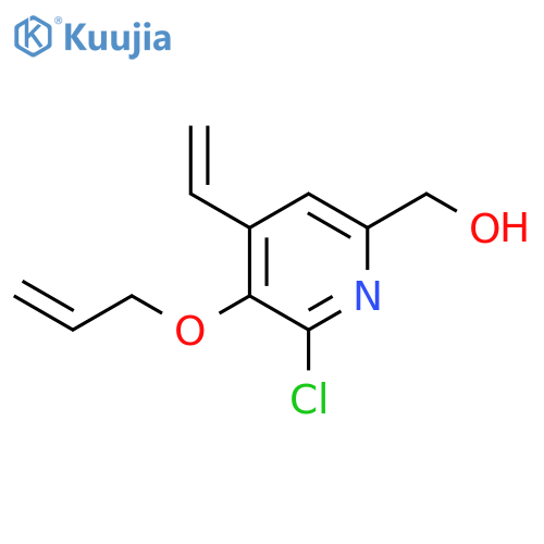 2-Pyridinemethanol, 6-chloro-4-ethenyl-5-(2-propenyloxy)- structure