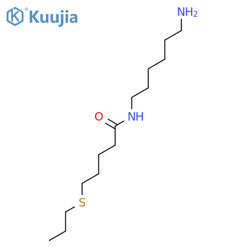 PENTANAMIDE, N-(6-AMINOHEXYL)-5-(PROPYLTHIO)- structure
