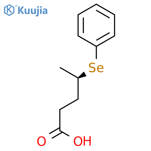 PENTANOIC ACID, 4-(PHENYLSELENO)-, (4R)- structure