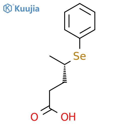 Pentanoic acid, 4-(phenylseleno)-, (4S)- structure