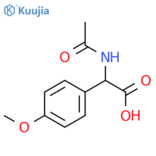 2-acetamido-2-(4-methoxyphenyl)acetic acid structure