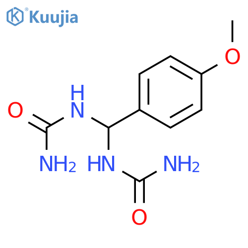 Urea, N,N''-[(4-methoxyphenyl)methylene]bis- structure
