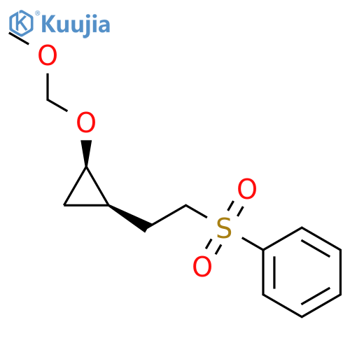 Benzene, [[2-[(1R,2R)-2-(methoxymethoxy)cyclopropyl]ethyl]sulfonyl]- structure