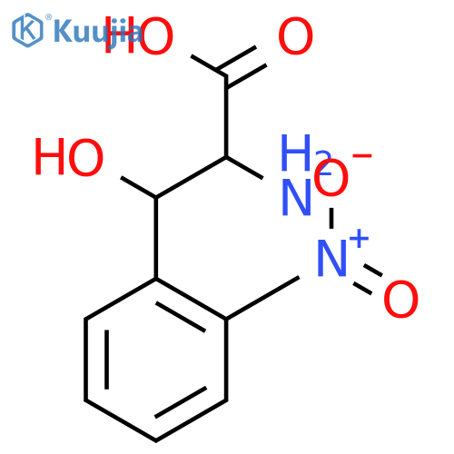 2-Amino-3-hydroxy-3-(2-nitrophenyl)propanoic acid structure