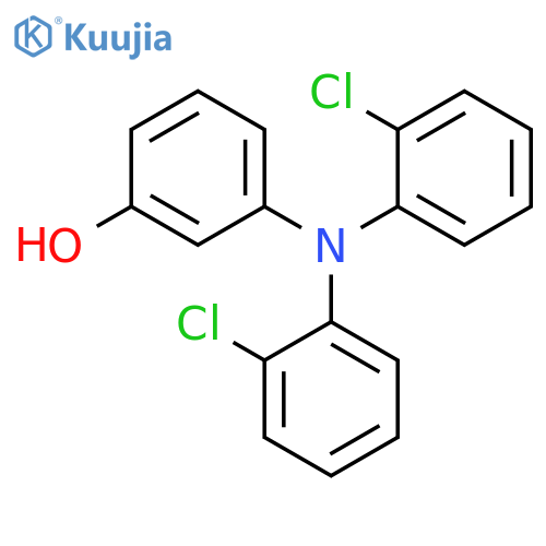 PHENOL, 3-[BIS(2-CHLOROPHENYL)AMINO]- structure