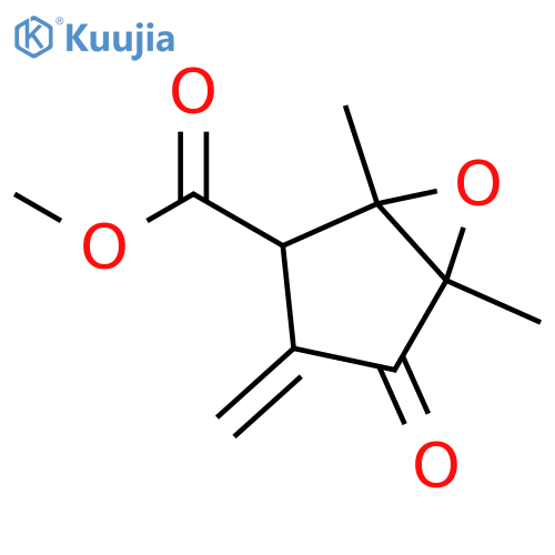 methyl 1,5-dimethyl-3-methylidene-4-oxo-6-oxabicyclo[3.1.0]hexane-2-carboxylate structure