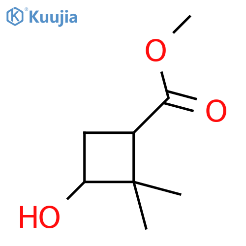 methyl (1S,3R)-3-hydroxy-2,2-dimethyl-cyclobutanecarboxylate structure